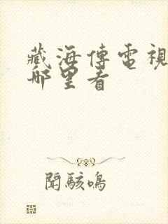 藏海传电视剧在哪里看