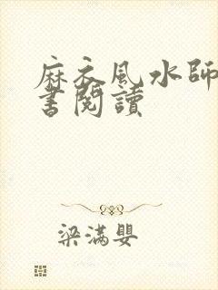 麻衣风水师电子书阅读