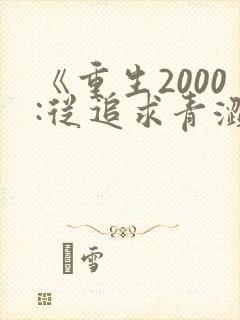 《重生2000:从追求青涩校花同桌开始》