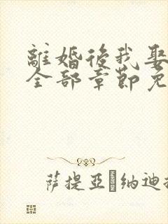 离婚后我娶了岳全部章节免费阅读