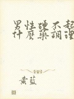 男性硬不起来吃什么药调理