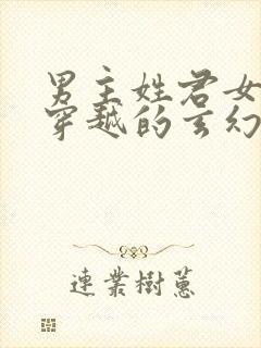 男主姓君女主是穿越的玄幻小说