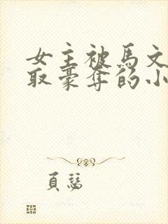 女主被马文才强取豪夺的小说