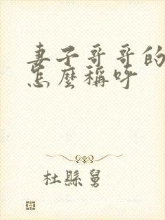 妻子哥哥的女儿怎么称呼