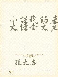 小说我的老公是大佬全文免费阅读