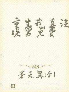 重生我真没想当暖男免费