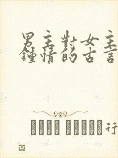 男主对女主一见钟情的古言