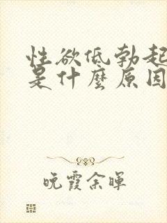 性欲低勃起不坚是什么原因