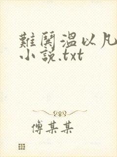 难哄温以凡桑延小说.txt