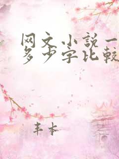 网文小说一章写多少字比较好