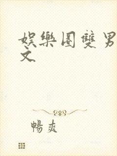 娱乐圈双男主爽文