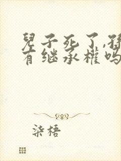 儿子死了,孙子有继承权吗