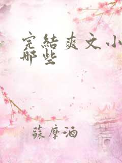 完结爽文小说有哪些