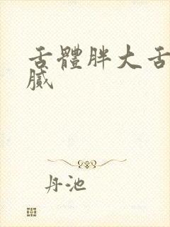 舌体胖大舌苔黄腻