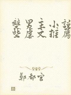 双男主小说有那些虐文推荐