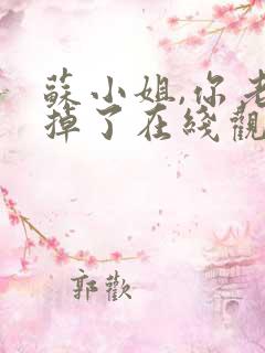 苏小姐,你老公掉了在线观看