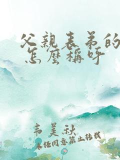 父亲表弟的儿子 怎么称呼