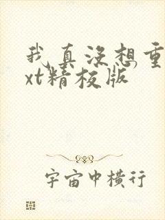 我真没想重生txt精校版