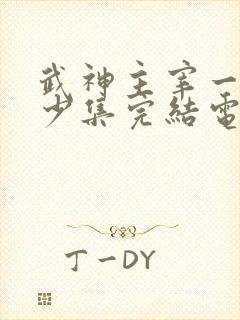 武神主宰一共多少集完结电视剧了