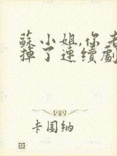 苏小姐,你老公掉了连续剧