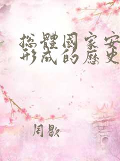 总体国家安全观形成的历史背景