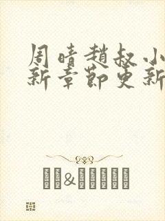 周晴赵叔小说最新章节更新