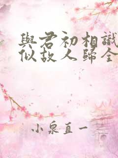 与君初相识·恰似故人归全集免费播放