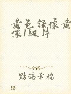 黄色录像黄色录像1级片