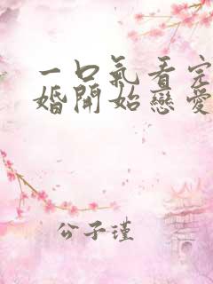 一口气看完从结婚开始恋爱