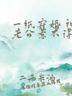 一纸宠婚 神秘老公惹不得