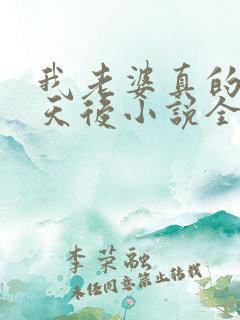 我老婆真的不是天后小说全集阅读