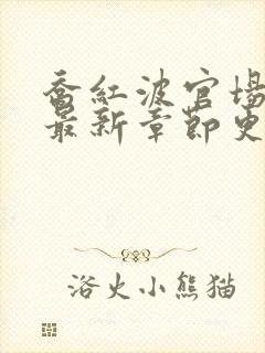 乔红波官场小说最新章节更新