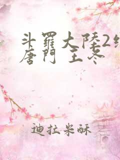 斗罗大陆2绝世唐门 王冬