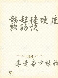 勃起后硬度不够软的快