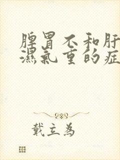 脾胃不和肝火旺湿气重的症状