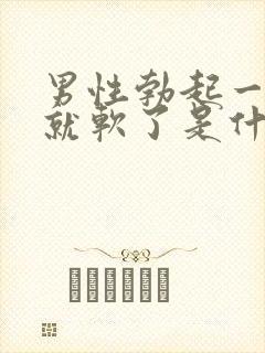 男性勃起一会儿就软了是什么原因