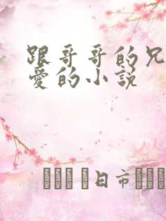 跟哥哥的兄弟恋爱的小说