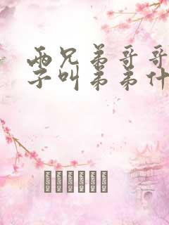 两兄弟哥哥的孩子叫弟弟什么