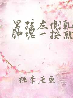 男孩左侧乳房有肿块一按就疼是怎么回事