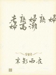 老熟妇熟妇老熟妇高潮