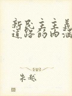 新民主主义革命道路的内涵