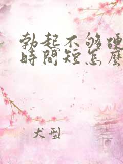 勃起不够硬房事时间短怎么治疗