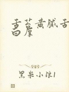 舌苔黄腻舌苔发白厚