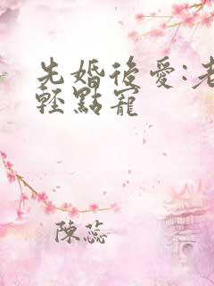 先婚后爱:老公轻点宠