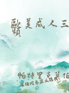 欧美成人三级视频