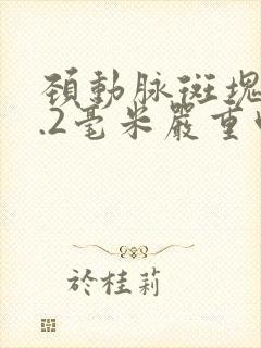 颈动脉斑块厚2.2毫米严重吗