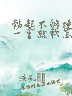 勃起不够硬而且一会就软怎么回事