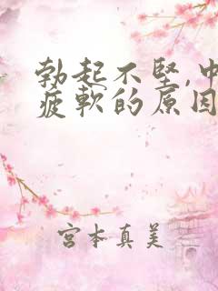 勃起不坚,中途疲软的原因