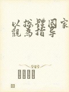 以总体国家安全观为指导