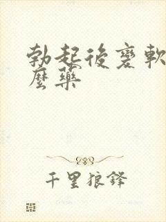 勃起后变软吃什么药